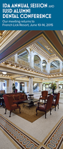 Indiana Dental Association Annual Session preregistration brochure
