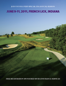 Indiana Dental Association Annual Session registration brochure
