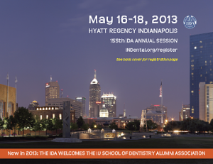 Indiana Dental Association Annual Session registration brochure