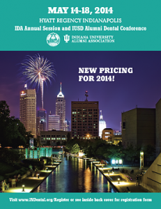 Indiana Dental Association Annual Session preregistration brochure
